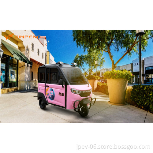 Jinpeng 3026 Tipo di guida elettrico Cabina chiusa Trive ruote Auto elettrica Tricchico
